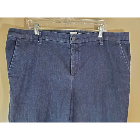 A New Day Dark Wash Wide Leg Jeans, Size 20W Brunch - Picture 2 of 10
